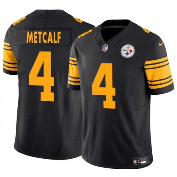 Pittsburgh Steelers #4 DK Metcalf Black 2025 F.U.S.E. Color Rush Vapor Untouchable Limited Stitched Jersey