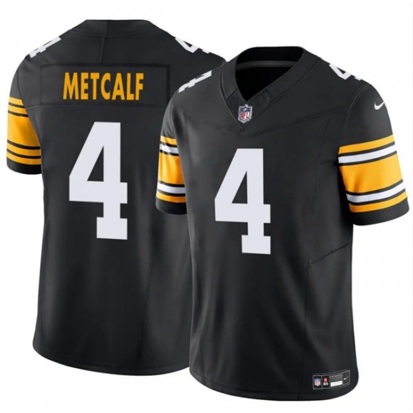 Pittsburgh Steelers #4 DK Metcalf Black 2025 F.U.S.E. Vapor Untouchable Limited Stitched Jersey