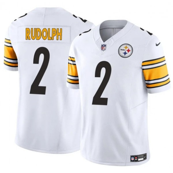 Pittsburgh Steelers #2 Mason Rudolph White 2025 F.U.S.E. Vapor Untouchable Limited Stitched Jersey