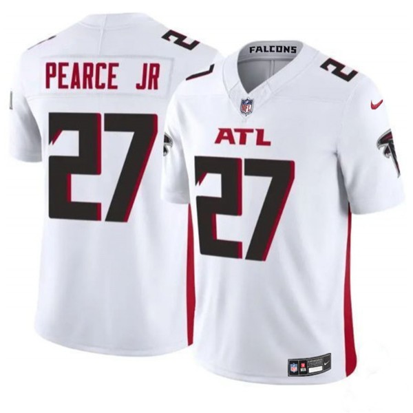 Atlanta Falcons #27 James Pearce Jr White 2025 Draft F.U.S.E. Vapor Untouchable Limited Stitched Jersey