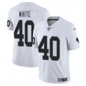 Las Vegas Raiders #40 Devin White White 2025 Vapor Stitched Jersey