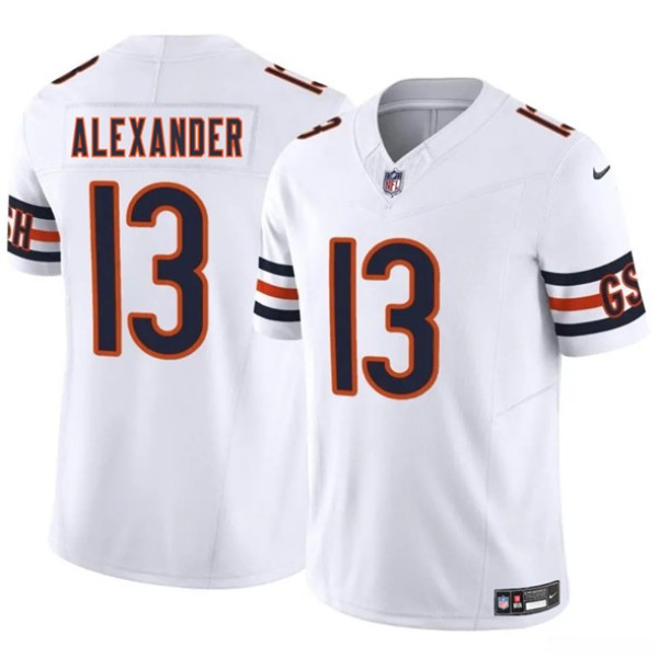 Chicago Bears #13 Maurice Alexander White 2025 F.U.S.E. Vapor Untouchable Limited Stitched Jersey