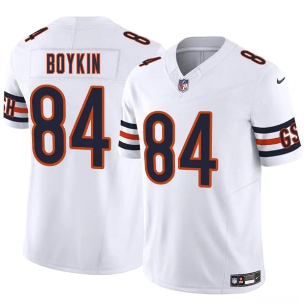 Chicago Bears #84 Miles Boykin White 2025 F.U.S.E. Vapor Untouchable Limited Stitched Jersey