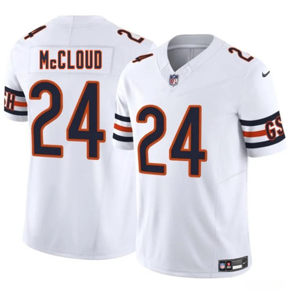 Chicago Bears #24 Nick McCloud White 2025 F.U.S.E. Vapor Untouchable Limited Stitched Jersey