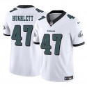 Philadelphia Eagles #47 Charley Hughlett White 2025 New F.U.S.E. Vapor Untouchable Limited Stitched Jersey