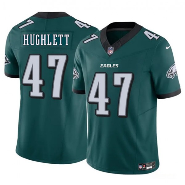 Philadelphia Eagles #47 Charley Hughlett Green 2025 New F.U.S.E. Vapor Untouchable Limited Stitched Jersey