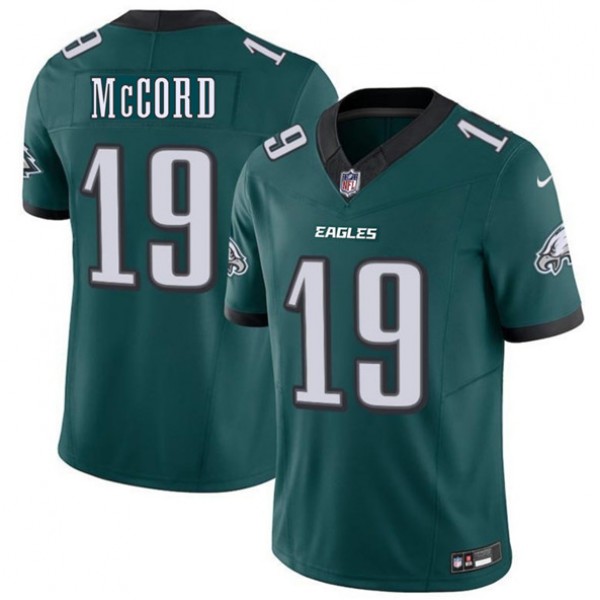 Philadelphia Eagles #19 Kyle McCord Green 2025 Draft New F.U.S.E. Vapor Untouchable Limited Stitched Jersey