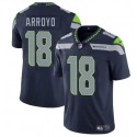 Seattle Seahawks #18 Elijah Arroyo Navy 2025 Draft Vapor Limited Stitched Jersey