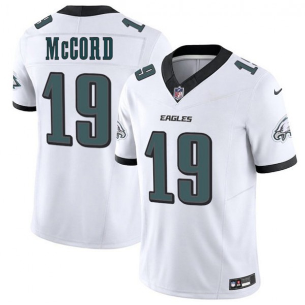 Philadelphia Eagles #19 Kyle McCord White 2025 Draft New F.U.S.E. Vapor Untouchable Limited Stitched Jersey