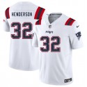 New England Patriots #32 TreVeyon Henderson White 2025 F.U.S.E. Vapor Limited Stitched Jersey