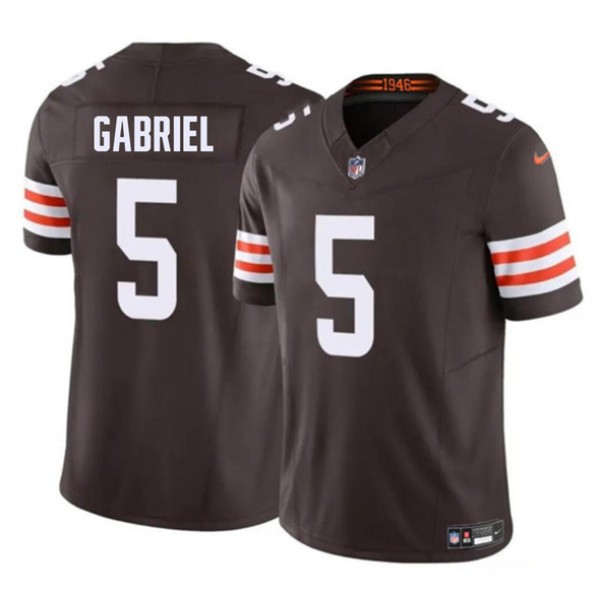 Cleveland Browns #5 Dillon Gabriel 2025 Draft F.U.S.E. Vapor Limited Stitched Jersey