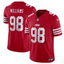 San Francisco 49ers #98 Mykel Williams Red 2025 Draft F.U.S.E. Vapor Untouchable Limited Stitched Jersey
