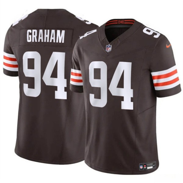 Cleveland Browns #94 Mason Graham 2025 Draft F.U.S.E. Vapor Limited Stitched Jersey