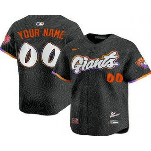 San Francisco Giants Customized Black 2025 City Connect Stitched Jersey