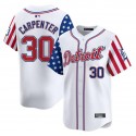 Detroit Tigers #30 Kerry Carpenter White 2025 Independence Day Vapor Premier Limited Stitched Jersey
