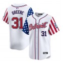 Detroit Tigers #31 Riley Greene White 2025 Independence Day Vapor Premier Limited Stitched Jersey