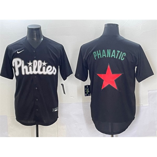 Philadelphia Phillies Phanatic Black Lights Out Limited Stitched Jersey