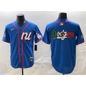 National League Los Angeles Dodgers Team Big Logo Blue 2025 All-Star Edition Limited Stitched Jersey