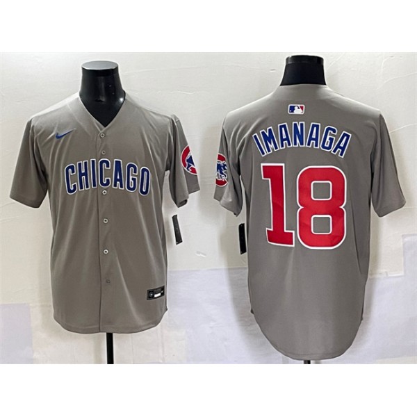 Chicago Cubs #18 Shōta Imanaga Gray Limited Stitched Jersey