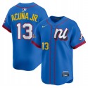 National League #13 Ronald Acuna Jr. Blue 2025 All-Star Edition Limited Stitched Jersey
