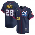 American League #28 Javier Báez Navy 2025 All-Star Edition Limited Stitched Jersey