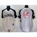 New York Yankees Team Big Logo White Black 'Gothic Legacy Edition' Vapor Premier Limited Stitched Jersey