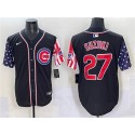 Chicago Cubs #27 Seiya Suzuki Black 2025 Independence Day Vapor Premier Limited Stitched Jersey