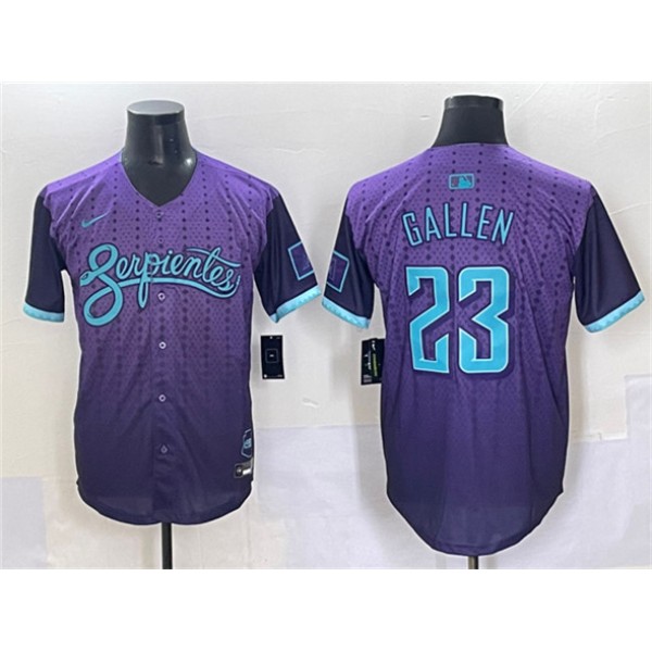 Arizona Diamondbacks #23 Zac Gallen Purple 2025 City Connect Limited Stitched Jersey