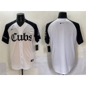 Chicago Cubs Blank White Black 'Gothic North Side Edition' Vapor Premier Limited Stitched Jersey