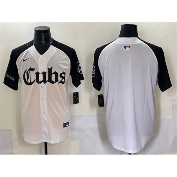 Chicago Cubs Blank White Black 'Gothic North Side Edition' Vapor Premier Limited Stitched Jersey