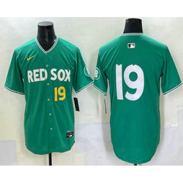 Boston Red Sox #19 Roman Anthony Green 2025 City Connect Limited Jersey
