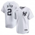 New York Yankees #2 Derek Jeter White Home Limited Stitched Jersey