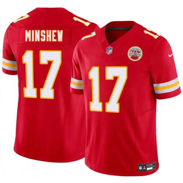 Kansas City Chiefs #17 Gardner Minshew Red 2025 F.U.S.E. Vapor Untouchable Limited Stitched Jersey