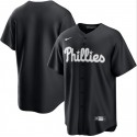 Philadelphia Phillies Blank Black Lights Out Limited Stitched Jersey