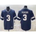 Dallas Cowboys #3 George pickens Navy 2025 Vapor Untouchable Limited Stitched Jersey