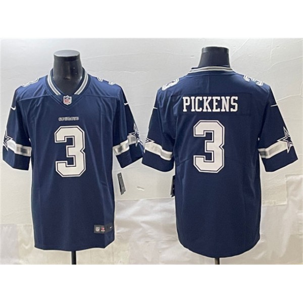 Dallas Cowboys #3 George pickens Navy 2025 Vapor Untouchable Limited Stitched Jersey