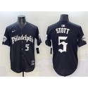 Philadelphia Phillies #5 Bryson Stott Black Gothic Vapor Limited Stitched Jersey