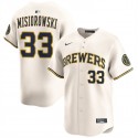 Milwaukee Brewers #33 Jacob Misiorowski Cream 2025 Limited Stitched Jersey