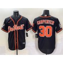 Detroit Tigers #30 Kerry Carpenter Black With Patch Cool Base Stitched Jersey