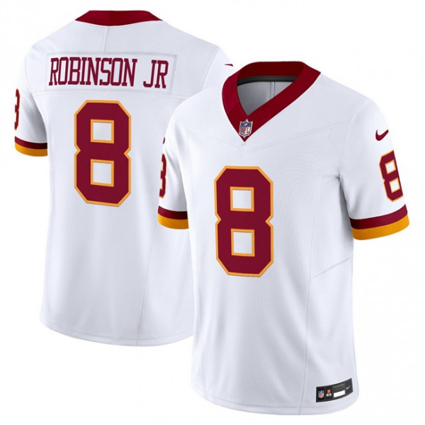 Washington Commanders #8 Brian Robinson Jr. White 2025 F.U.S.E. Throwback Vapor Limited Stitched Jersey