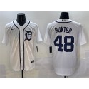 Detroit Tigers #48 Brant Hurter White Cool Base Stitched Jersey