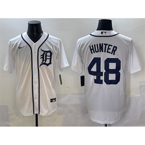 Detroit Tigers #48 Brant Hurter White Cool Base Stitched Jersey