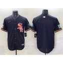 Chicago White Sox Blank Black Mexico Limited Stitched Jersey