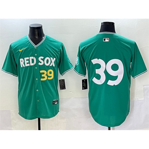 Boston Red Sox #39 Marcelo Mayer Green 2025 City Connect Limited Stitched Jersey