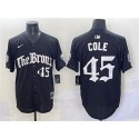 New York Yankees #45 Gerrit Cole Black 'Gothic Legacy Edition' Vapor Premier Limited Stitched Jersey