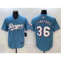 Texas Rangers #36 Wyatt Langford Blue Limited Stitched Jersey