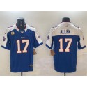 Buffalo Bills #17 Josh Allen Blue White F.U.S.E. With 4-star C Ptach Stitched Jersey