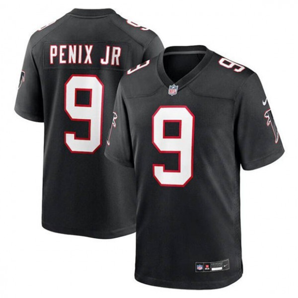 Atlanta Falcons #9 Michael Penix Jr. Black Alternate Stitched Game Jersey