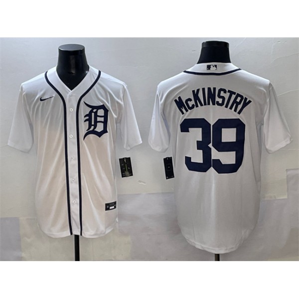 Detroit Tigers #39 Zach McKinstry White Cool Base Stitched Jersey