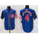 Chicago Cubs #4 Pete Crow-Armstrong Royal 2025 Independence Day Vapor Premier Limited Stitched Jersey